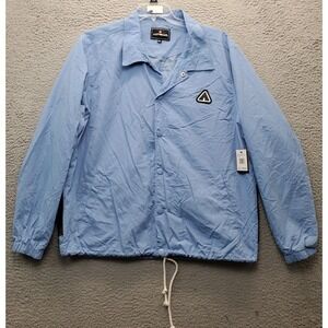 AIRWALK Windbreaker Jacket Mens 2XL Multi Long Sleeve Collared Snap Button Front